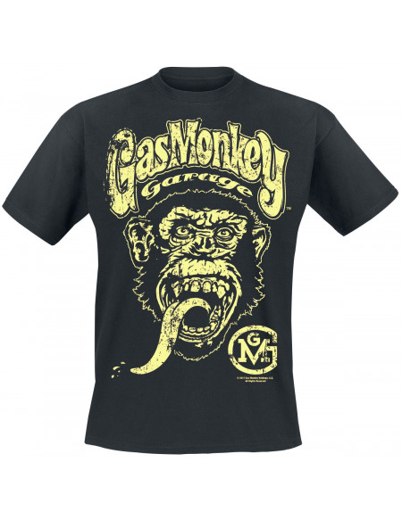 Gas Monkey Garage Big Brand Logo T-shirt noir