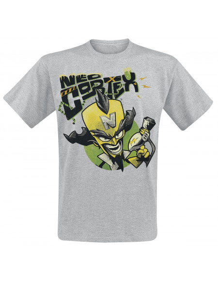 Crash Bandicoot Neo Cortex T-shirt gris chiné