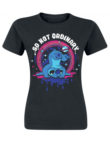 Lilo & Stitch Not Ordinary T-shirt Femme noir