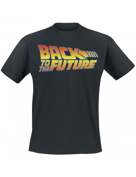 Retour Vers Le Futur Logo T-shirt noir