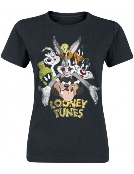 Looney Tunes Bugs & Co T-shirt Femme noir