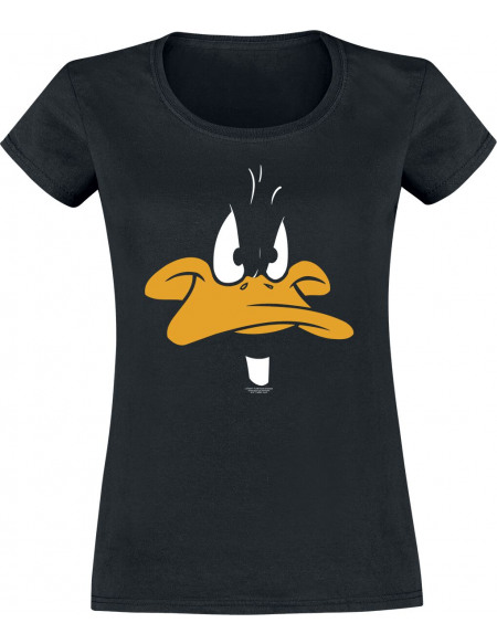 Looney Tunes Daffy - Tête T-shirt Femme noir