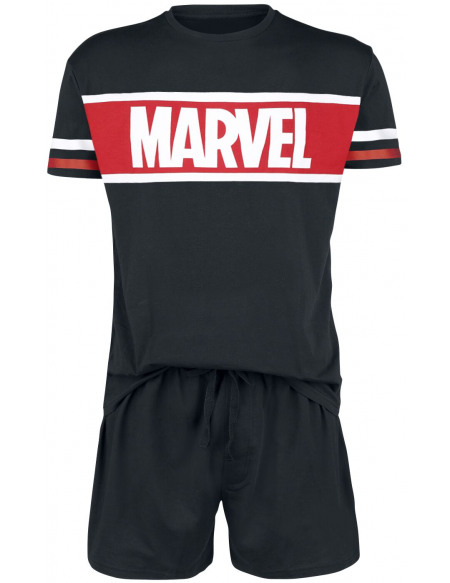 Marvel Logo Pyjama noir