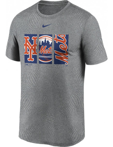 MLB Nike - New York Mets T-shirt gris sombre chiné