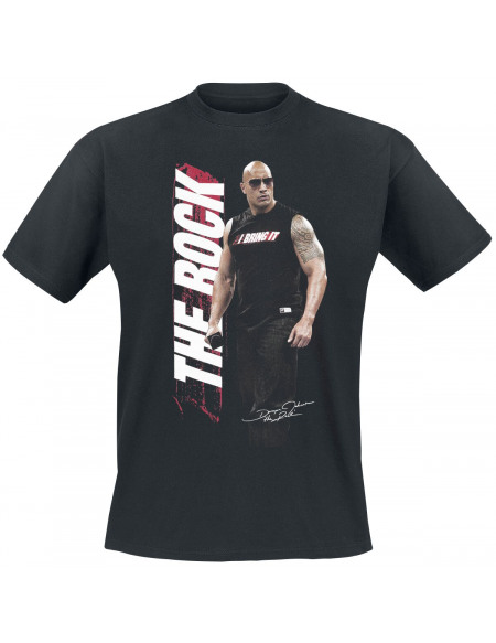 WWE The Rock - Bring It T-shirt noir