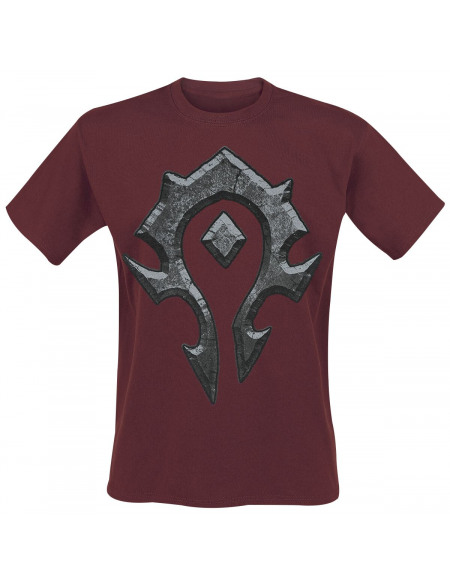 World Of Warcraft Horde Logo T-shirt bordeaux