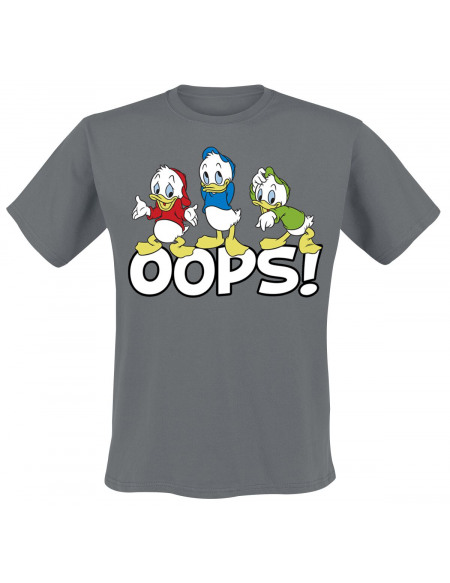 Mickey & Minnie Mouse Riri, Fifi et Loulou - Oops T-shirt anthracite