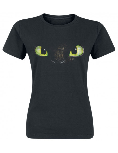 Dragons Krokmou T-shirt Femme noir