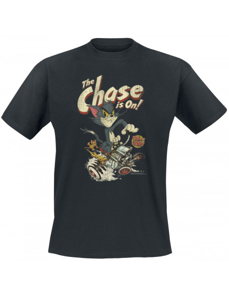Tom und Jerry The Chase Is On T-shirt noir