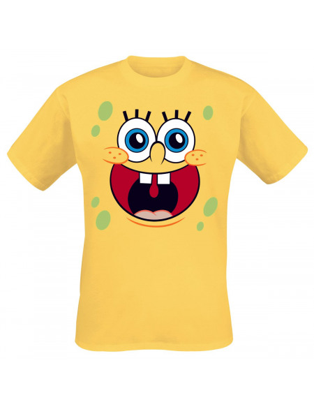 Bob L'Éponge Happy Face T-shirt jaune