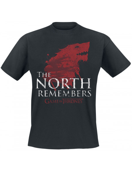 Game Of Thrones Maison Stark - The North Remembers T-shirt noir