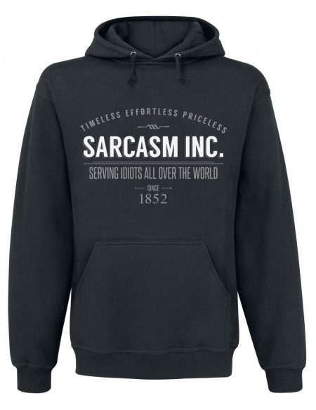 Sarcasm Inc. Sweat à capuche noir