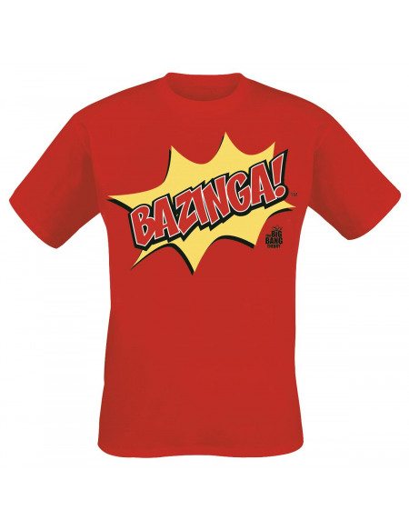 The Big Bang Theory Bazinga! T-shirt rouge