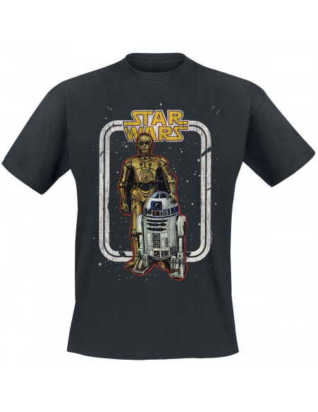 Star Wars R2-D2 - C3PO T-shirt noir