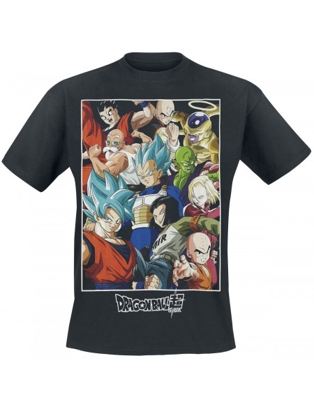 Dragon Ball Dragon Ball Super - Cadre Personnages Pose T-shirt noir