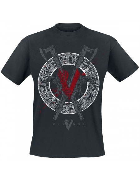 Vikings Odin T-shirt noir
