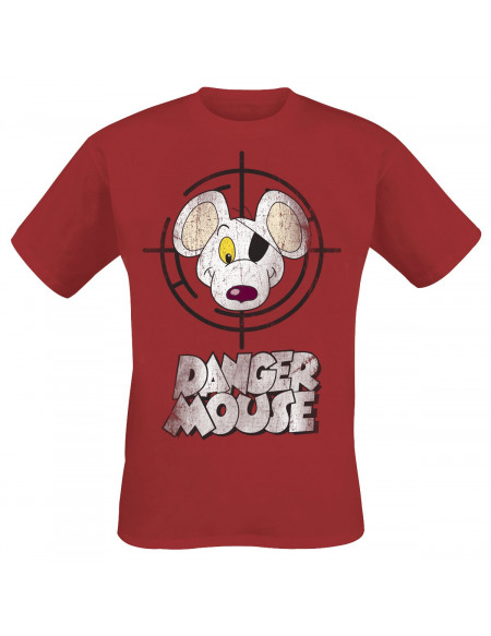 Danger Mouse Target Practice T-shirt rouge