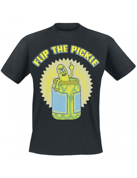 Rick & Morty Flip the Pickle T-shirt noir