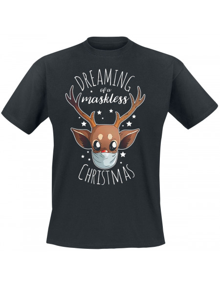 Dreaming Of A Maskless Christmas T-shirt noir