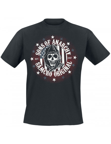 Sons Of Anarchy Samcro USA T-shirt noir