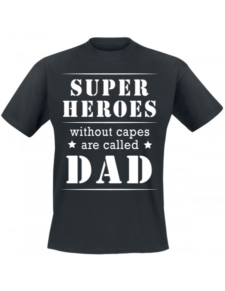 Superheroes Without Capes Are Called Dad T-shirt noir