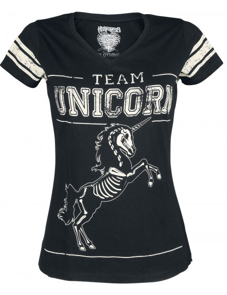 Unicorn Team Unicorn T-shirt Femme noir