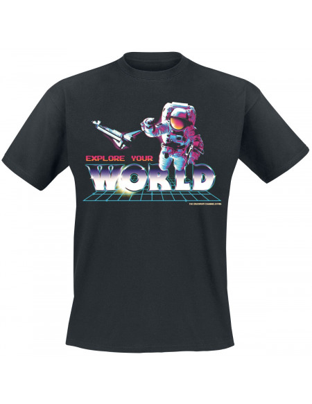 Discovery Channel Explore Your World T-shirt noir