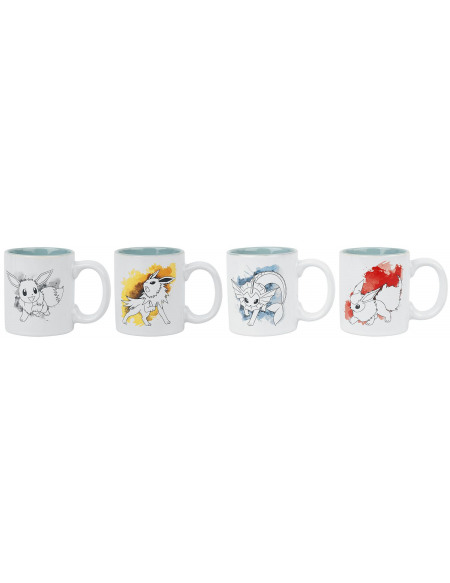 Pokémon Évolutions Évoli - Set De Tasses À Espresso Set de Mugs multicolore