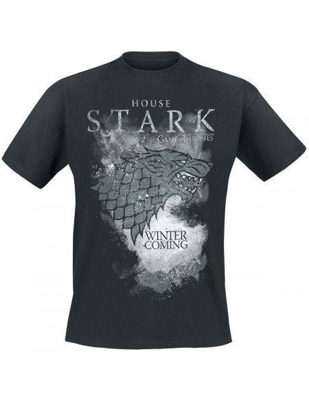 Game Of Thrones Maison Stark - Winter Is Coming T-shirt noir