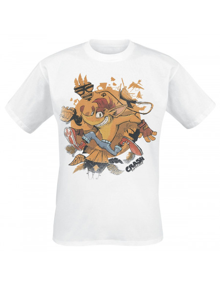 Crash Bandicoot Crash T-shirt blanc