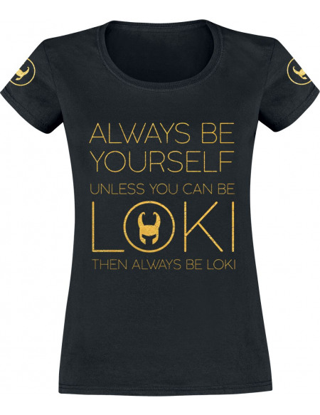 Loki Always Be Yourself T-shirt Femme noir