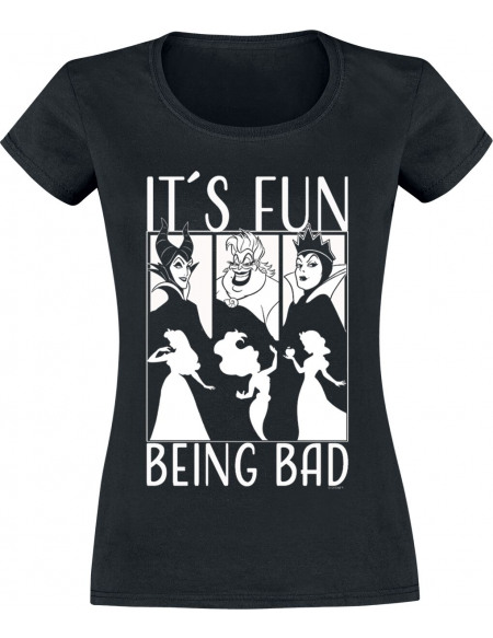 Disney Villains It´s Fun Being Bad T-shirt Femme noir