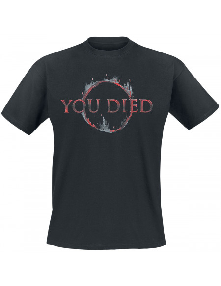 Dark Souls You died T-shirt noir