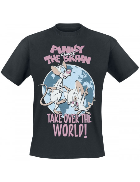 Animaniacs Minus & Cortex - Take Over The World T-shirt noir
