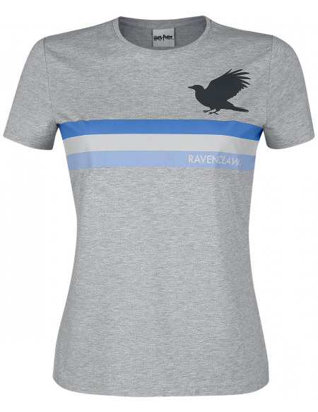 Harry Potter Serdaigle - Rayures T-shirt Femme gris chiné