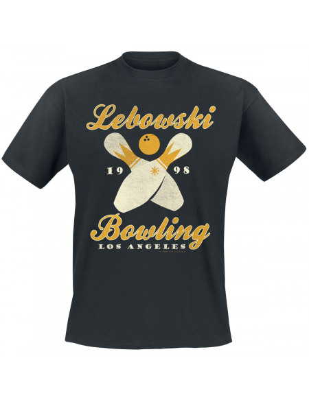 The Big Lebowski Bowling LA T-shirt noir
