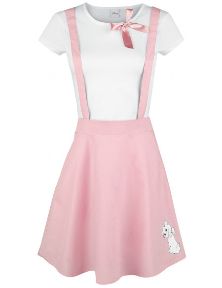 Les Aristochats Marie Robe blanc/rose