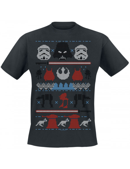 Star Wars Pull Christmas Imperial T-shirt noir