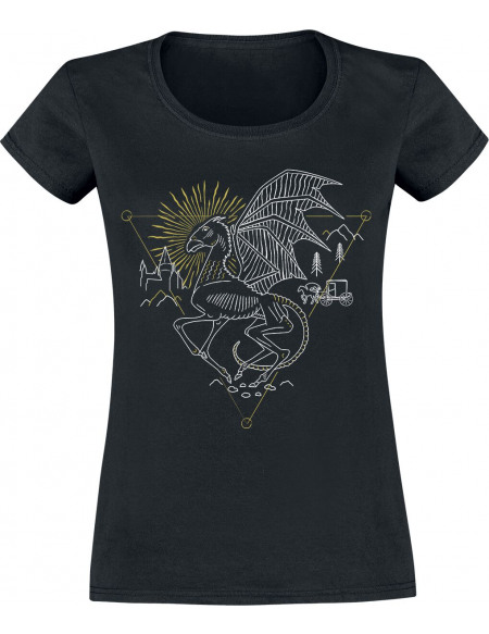 Harry Potter Sombral T-shirt Femme noir