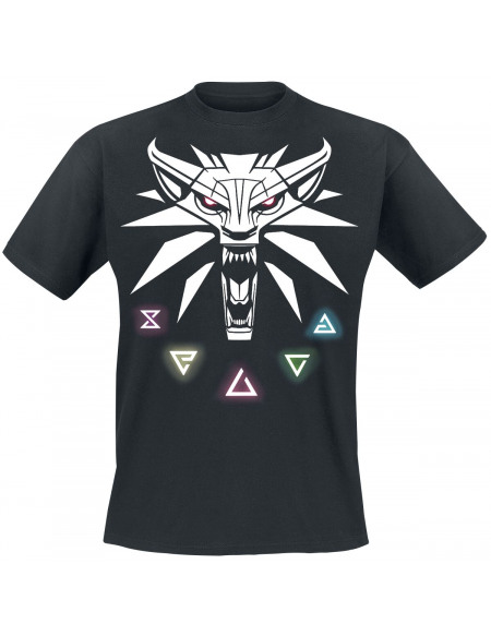 The Witcher Symboles Du Witcher T-shirt noir