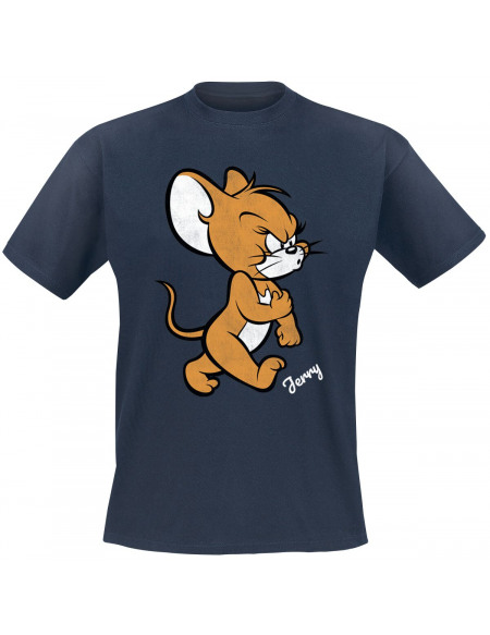 Tom und Jerry Angry Mouse T-shirt bleu foncé