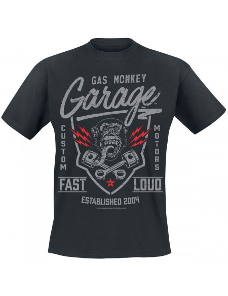 Gas Monkey Garage Fast'n Loud T-shirt noir