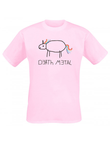 Death Metal T-shirt rose clair