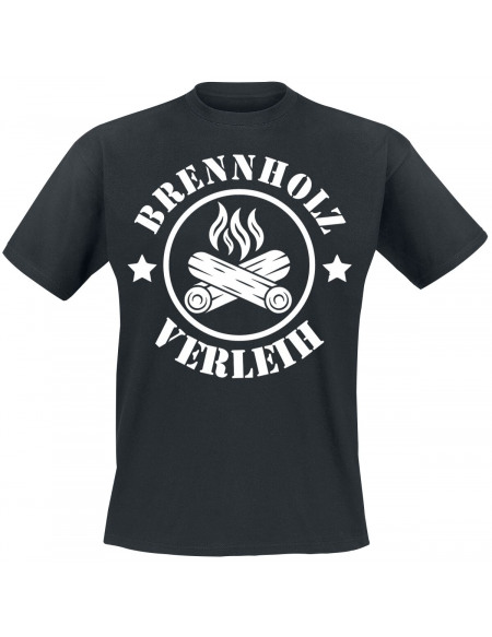 Brennholz Verleih T-shirt noir