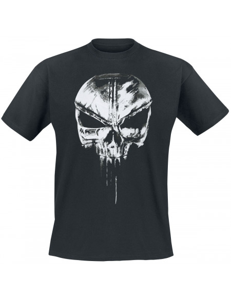 The Punisher Croquis Crânes T-shirt noir
