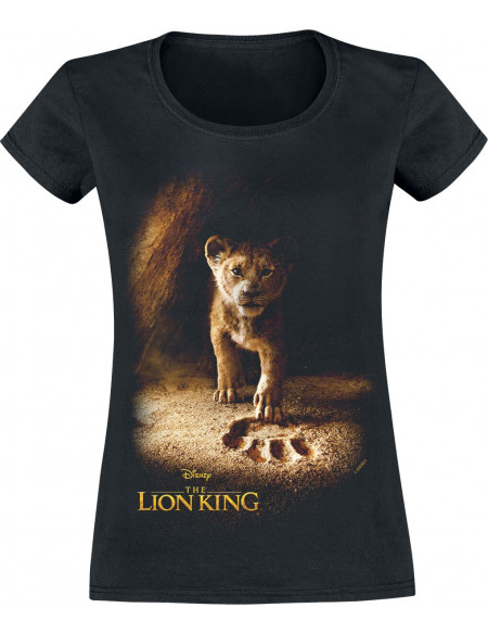 Le Roi Lion Simba T-shirt Femme noir