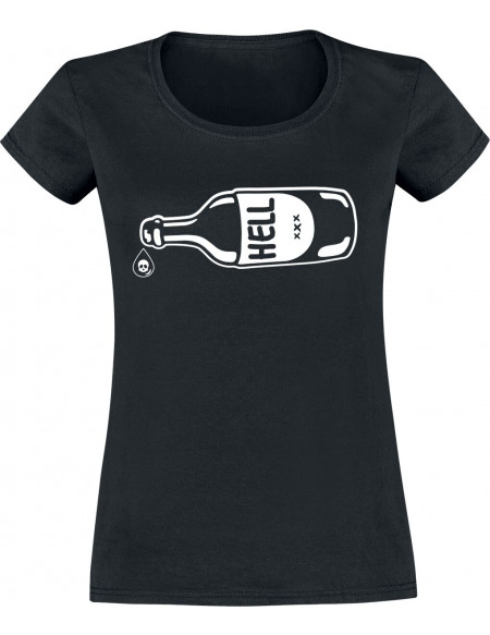 The bearded Phil Bottle Of Hell T-shirt Femme noir