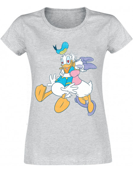 Donald Duck Donald & Daisy T-shirt Femme gris chiné
