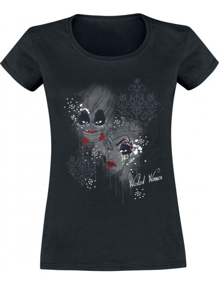 Disney Villains Wicked Women T-shirt Femme noir
