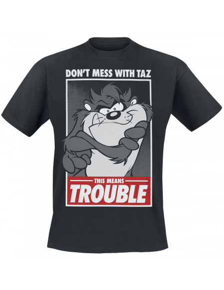 Looney Tunes This Means Trouble T-shirt noir